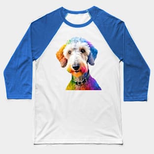 Pop-Art Bedlington Terrier Impressionism Baseball T-Shirt